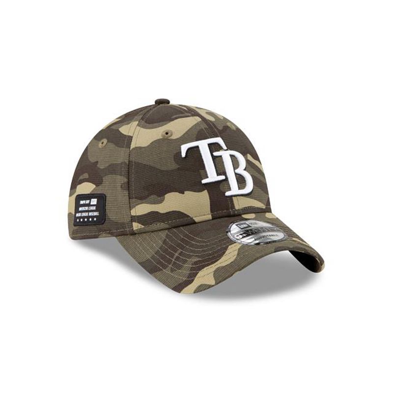 MLB Tampa Bay Rays Armed Forces Weekend 9Twenty Adjustable (XUQ6811) - Green New Era Caps